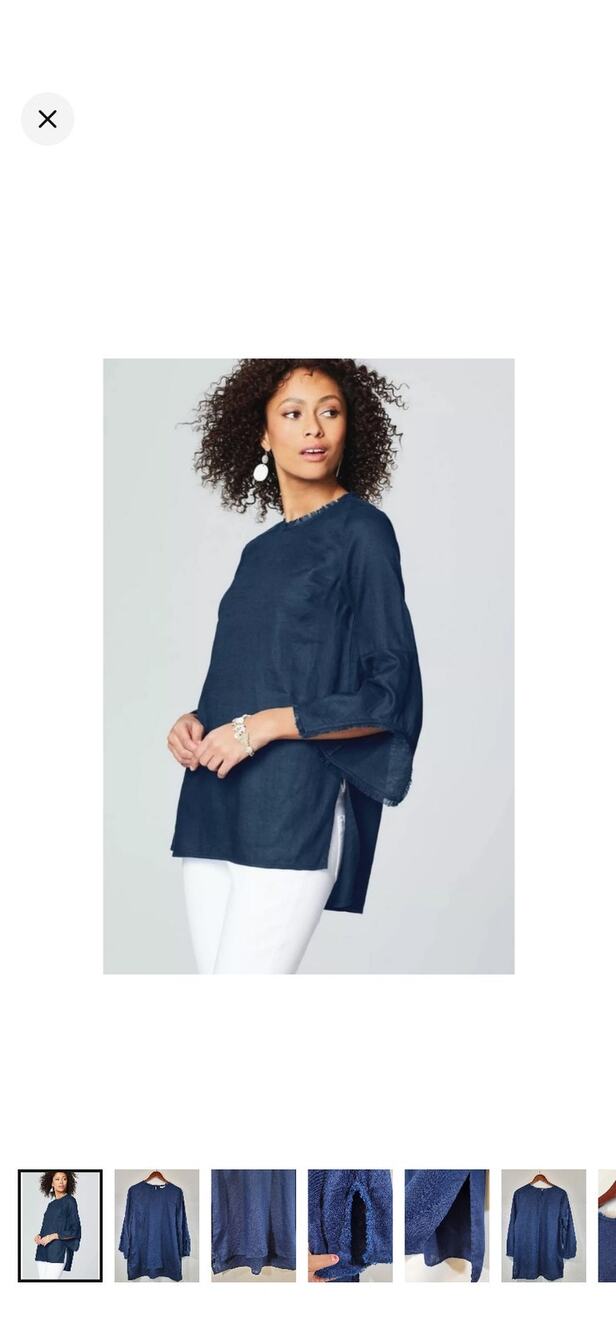 100% linen J Jill top